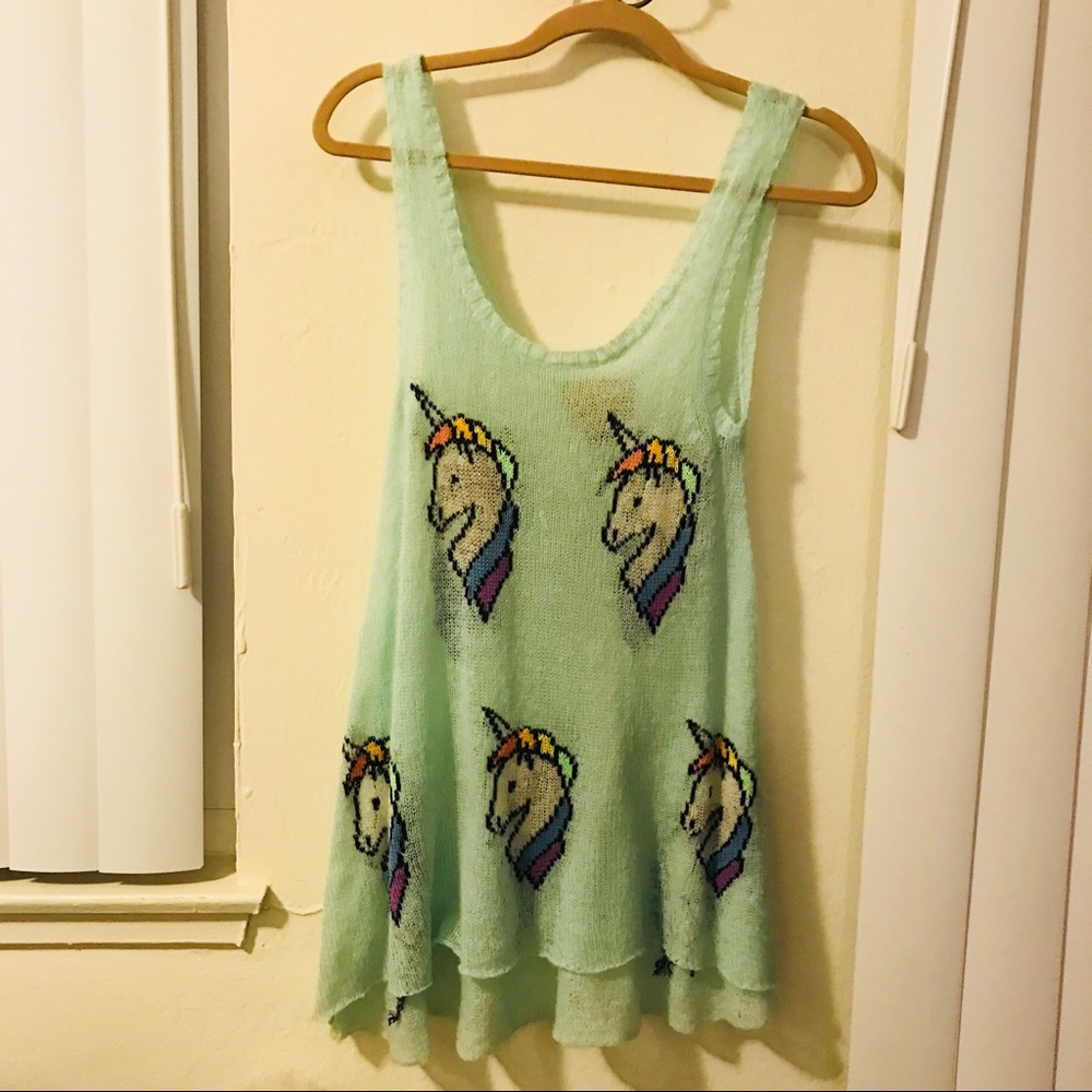 RARE Wildfox White label Unicorn sweater, MINT